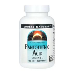 Пантотенова кислота Source Naturals Pantothenic Acid 100 мг 250 таблеток