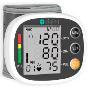 Тонометр Ziqing XW-03 автоматический на запястье от аккумулятора Белый