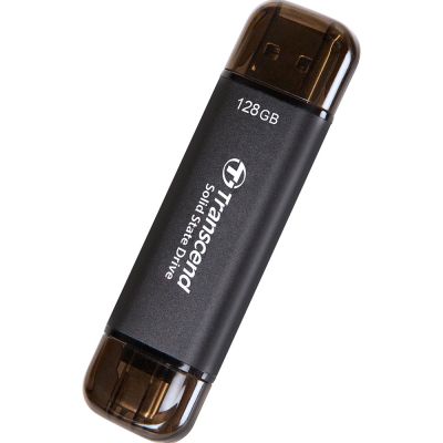 Накопитель SSD USB 3.2 128GB Transcend (TS128GESD310C) | Зображення 1