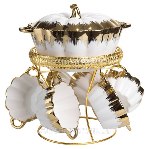 Суповой сервиз на 6 персон супница 2 (л) на подставке с бульонницами 350 (мл) ML152