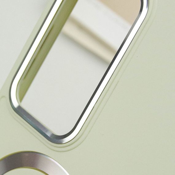 TPU чохол Bonbon Metal Style with MagSafe для Samsung Galaxy S24 Ultra Білий / White | Зображення 5