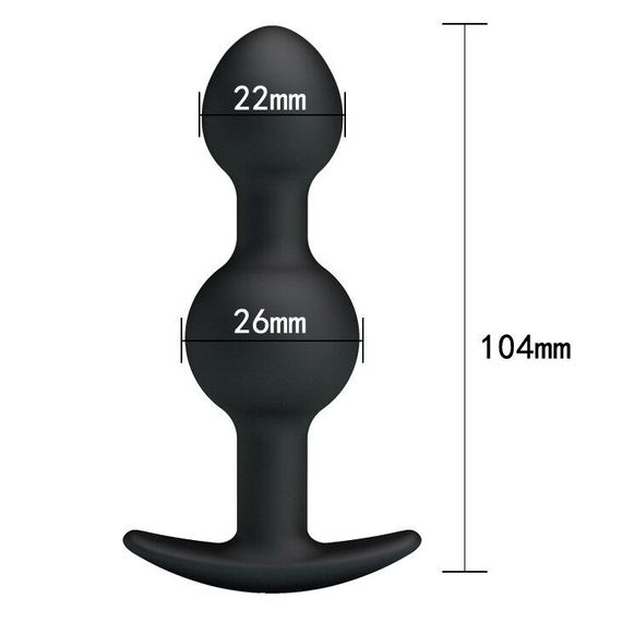 Анальний стимулятор BLACK PRETTY LOVE BI-040034 sexstyle | Зображення 4