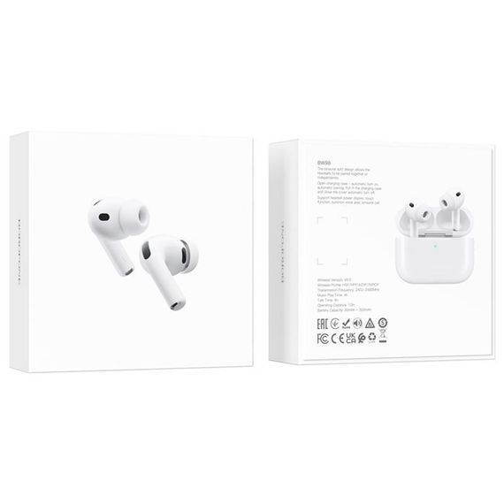 Беспроводные TWS наушники Borofone BW98 White | Зображення 1