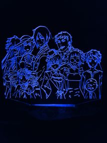 Акриловый светильник-ночник Темный Дворецкий синий tty-n000849