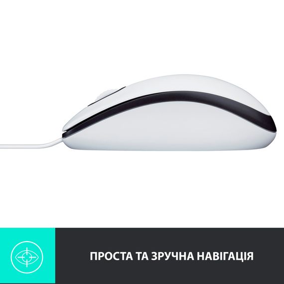Мишка Logitech M100 USB White (910-006764) | Зображення 4