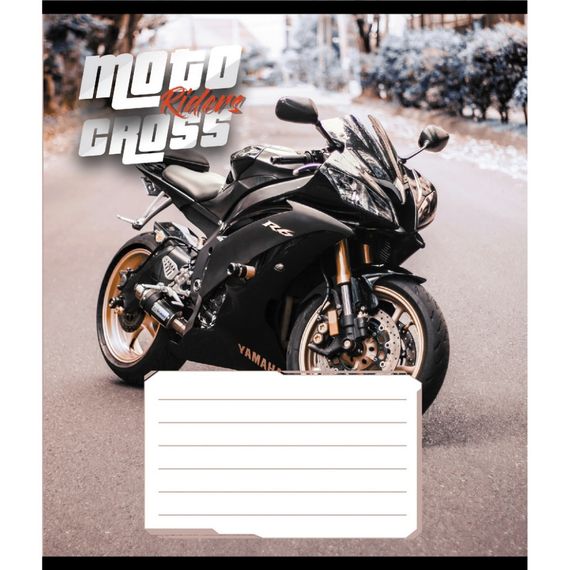 Зошит загальний "Мото" 048-600216L-3 в лінію, 48 аркушів