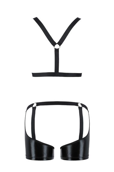 Комплект у стилі БДСМ Passion 047 SET ARON, Чорний, 2XL, 3XL, Великі розміри | Зображення 3