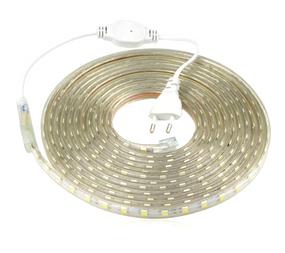 Гнучка світлодіодна стрічка 5050, 230 в, ip67, 2 м, холодний білий