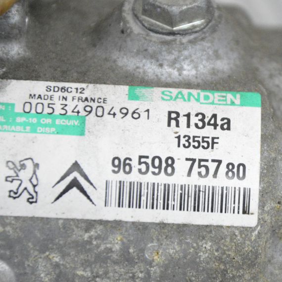 Компресор кондиціонера Citroen Berlingo Jumpy C3 C4 C5 C6 C8 Компресор кондиціонера Сітроен 9659875780 | Зображення 4