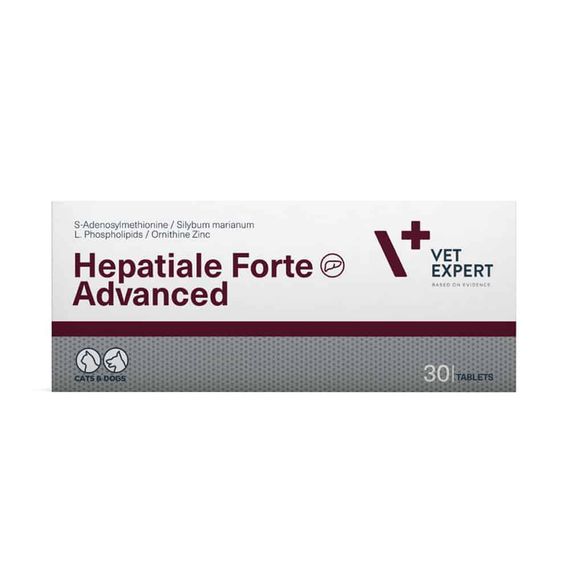 Vet Expert Hepatiale Forte Advanced Харчова добавка для підтримання та захисту функцій печінки у котів і соба