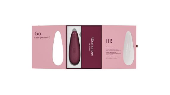 Вакуумный клиторальный стимулятор Womanizer Classic 2 - Bordeaux, 10 режимов, функция Afterglow | Зображення 6