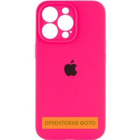Чохол Silicone Case Full Camera Protective (AA) для Apple iPhone 17 Pro (6.3") Рожевий / Barbie pink