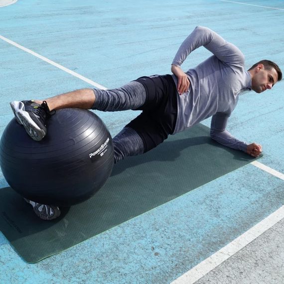 Мяч для фитнеса (фитбол) Павер систем PS-4012 Ø65 cm PRO Gymball Black | Зображення 6