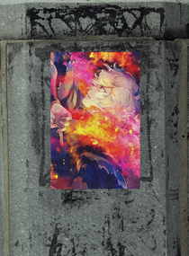 Плакат-постер з принтом Кавун Пекельний рай Hell's Paradise Jigokuraku Габімару у вогні використовує A4 ПЛ000686(A4)