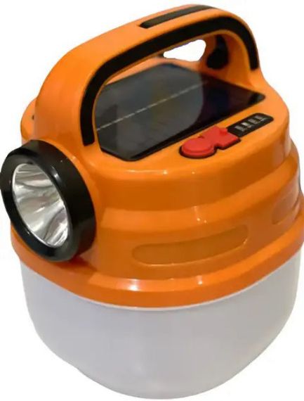 Подвесной аккумуляторный фонарь светильник Hurry Bolt HB-V70 LED с крючком и солнечной панелью | Зображення 1