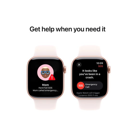 Смарт-годинник Apple Watch Series 10 GPS 42mm Rose Gold Aluminium Case with Light Blush Sport Band - S/M (MWWH3QH/A) | Зображення 5