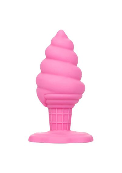 Анальна пробка у формі морозива з присоскою CalExotics Yum Bum Ice Cream Cone, рожева, 9,5 × 4,5 Sex Aura | Зображення 6
