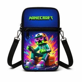 Сумка-чохол для телефону Minecraft,дитяча сумка через плече, водонепроникна міні-сумка (4785)