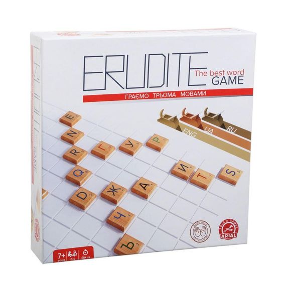 Настольная игра Erudite Elite. Эрудит на 3-х языках