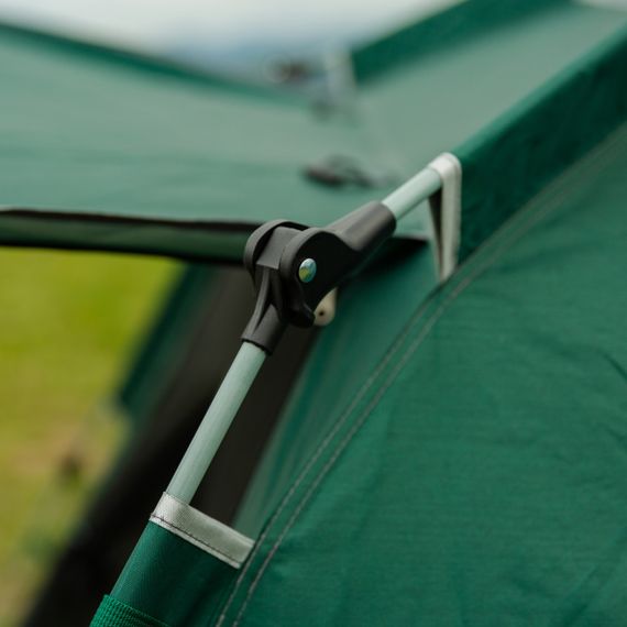 Палатка кемпинговая  3-местная с тентом 235*235*155 см зеленый | Зображення 5