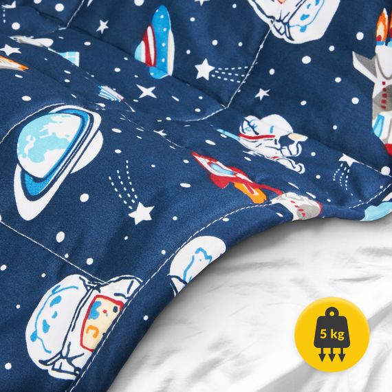 Ковдра важка (обтяжена) 4FIZJO 5 кг 100 x 150 см дитяча Blue (P-5905973403559) | Зображення 2