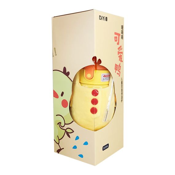 Термос-поільник з силіконовою трубочкою Курча MGZ-0315 (Chicken) 560 мл | Зображення 1