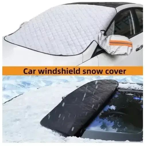 Накидка на лобове скло захист від снігу 150х70 см чохол для машини від сонця дощу зимовий тент | Зображення 4