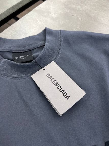 Лонгслів Balenciaga рукав сiра клітина sg299 | Зображення 3