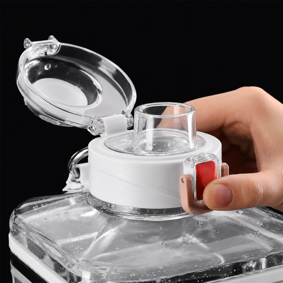 Спортивна біла фляга з BPA-free матеріалу (2.2 л) — зручне рішення для щоденного зволоження | Зображення 2