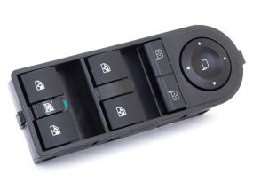 Opel Astra III H панель керування склопідйомниками та дзеркалами Опель Астра блок кнопок регулювання 13228877
