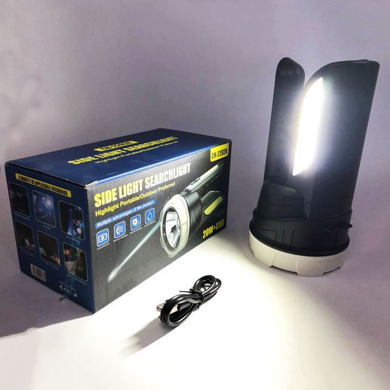 Ліхтар переносний для кемпінгу з акб CH-22024-5W+COB, Ліхтар прожектор Акумуляторний повербанк OE-99 | Зображення 6