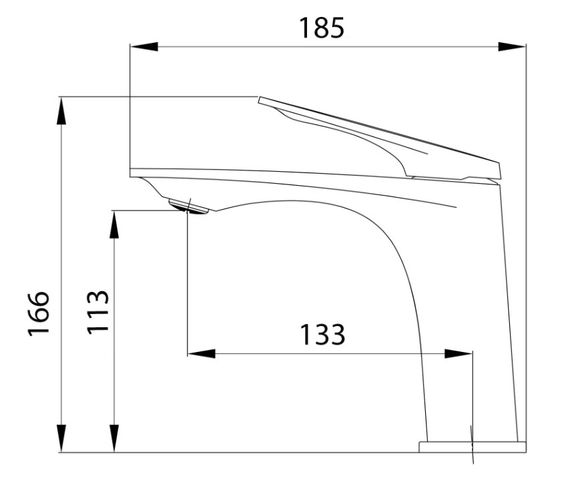 Змішувач для раковини Qtap Vlasta New Gunmetal Black PVD QTVLA270GMB45641 | Зображення 3