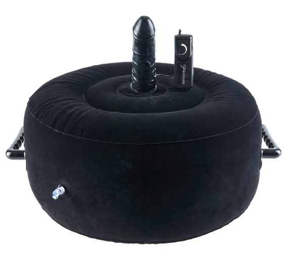 Надувна подушка з вібратором - FFS Inflatable Hot Seat Black | Зображення 1