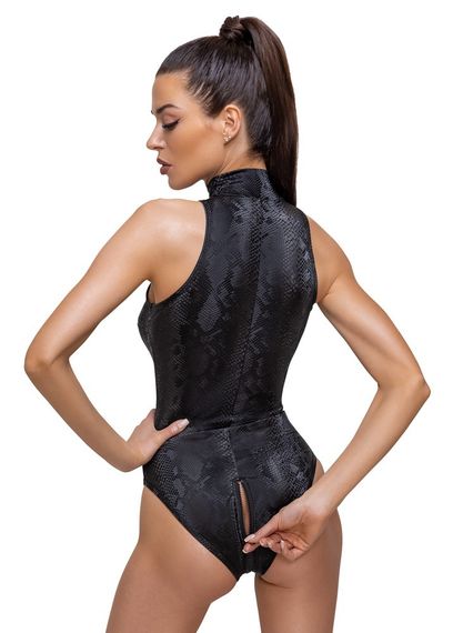 Спокусливе боді Cottelli Collection Body Snake black 2643111 - L Sex Aura | Зображення 5