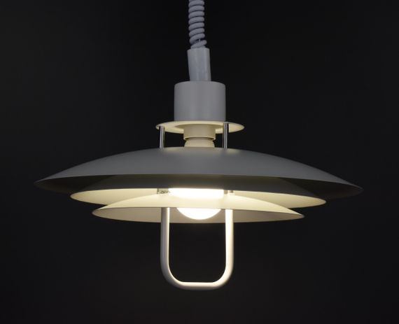 Люстра підвісна на 1 лампочку 27111 Білий 60-170х48х48 см. | Зображення 5