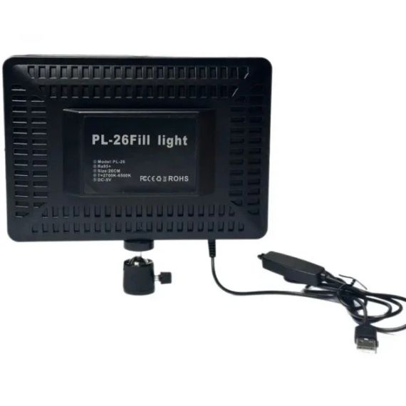 Студійна світлодіодна LED лампа RIAS PL-26 23х16см USB | Зображення 6