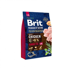 Сухой корм Brit Premium для пожилых собак больших и гигантских пород с весом от 25 кг с курицей 3 кг
