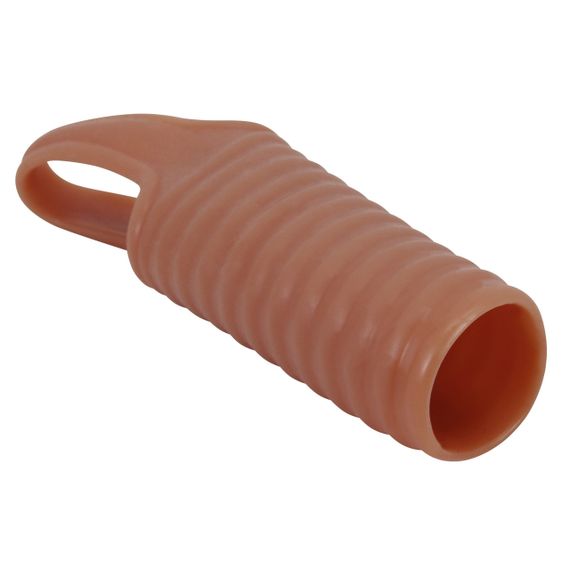 Стимулирующая насадка на пенис PRETTY LOVE Hartman ребристая, 11.2 х 2.4 см sexstyle | Зображення 3