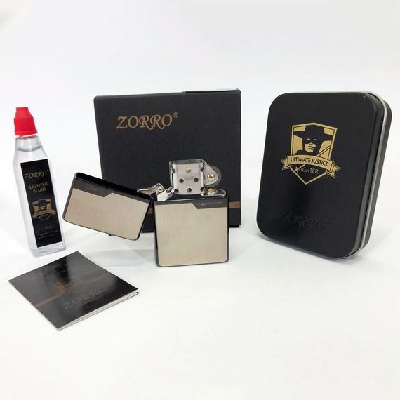 Подарунок запальничка хлопцю Zorro HL-296 Бензинова запальничка | Запальничка на PI-287 день народження | Зображення 9