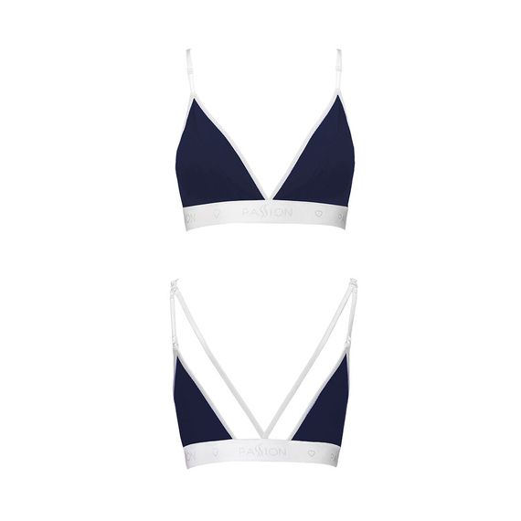 Спортивний топ з подвійними бретелями Passion PS007 TOP navy blue,, L | Зображення 4