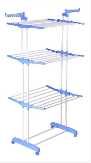 Многоярусная сушилка для белья, вещей, одежды Garment rack with wheels складная | Зображення 1