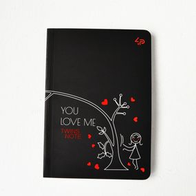 Блокнот 4Profi  "Twins series"  love you  40 листов  формат А6 904280
