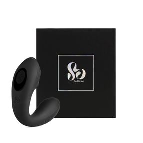 Вакуумный вибратор 2 в 1 Pearl Vibe, чёрный, So Divine (Великобритания) sexstyle