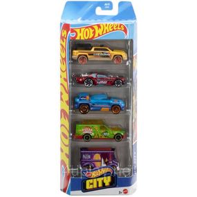 Hot Wheels HW City Подарунковий набір з 5-ти машинок Хот Вілс Місто