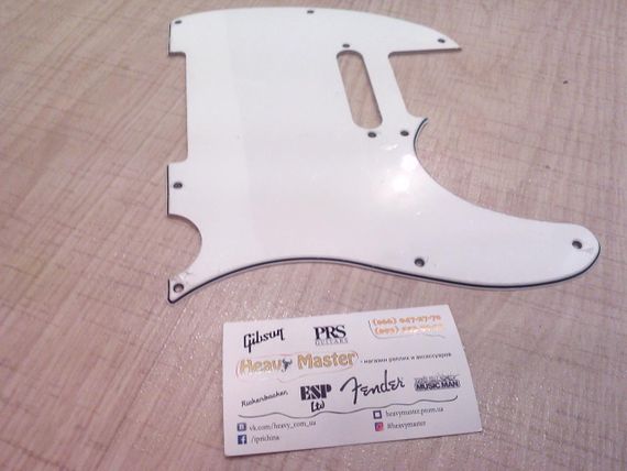 Пікгард для електрогітари Fender Telecaster TL China БІЛИЙ | Зображення 5