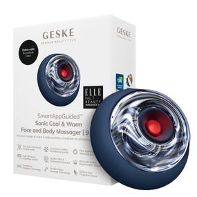 Массажер для лица и тела GESKE Sonic Cool&Warm Face and Body Massager 9в1 starlight, Синий
