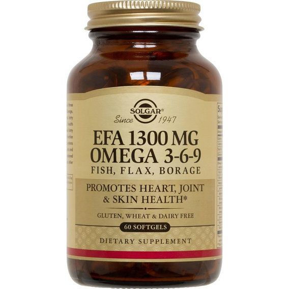 Омега 3-6-9 Solgar EFA Omega 3-6-9 1300 mg 60 Softgels