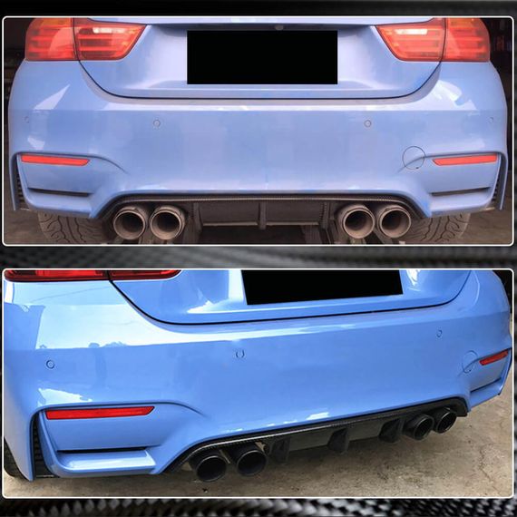 Задний диффузор V10 (для F80, Карбон) для BMW 3 серия F-30/31/34 2012-2019 гг | Зображення 3