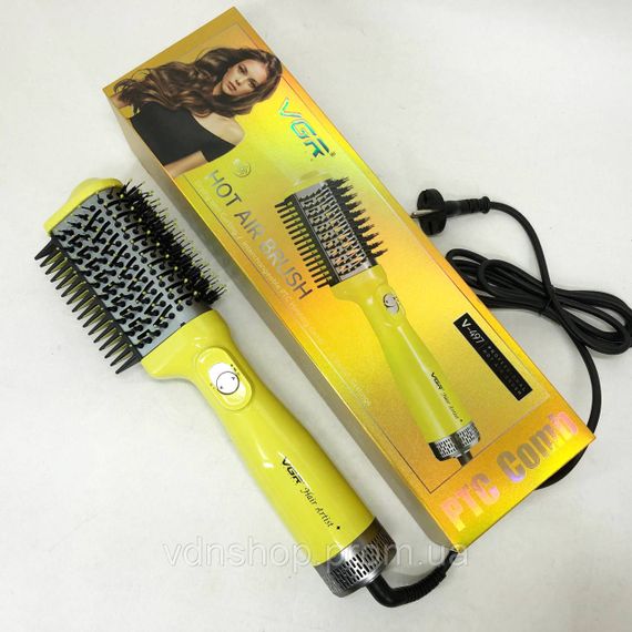 Фен-щітка для об'єму волосся, Фен-щітка з насадкою для укладання Щипці для волосся завивки YN-60 | Зображення 8