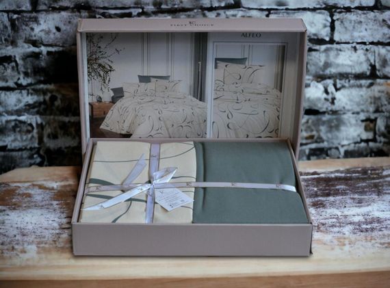 Постільна білизна First Choice Ranforce 200 х 220 см Alfeo Moonmist | Зображення 1